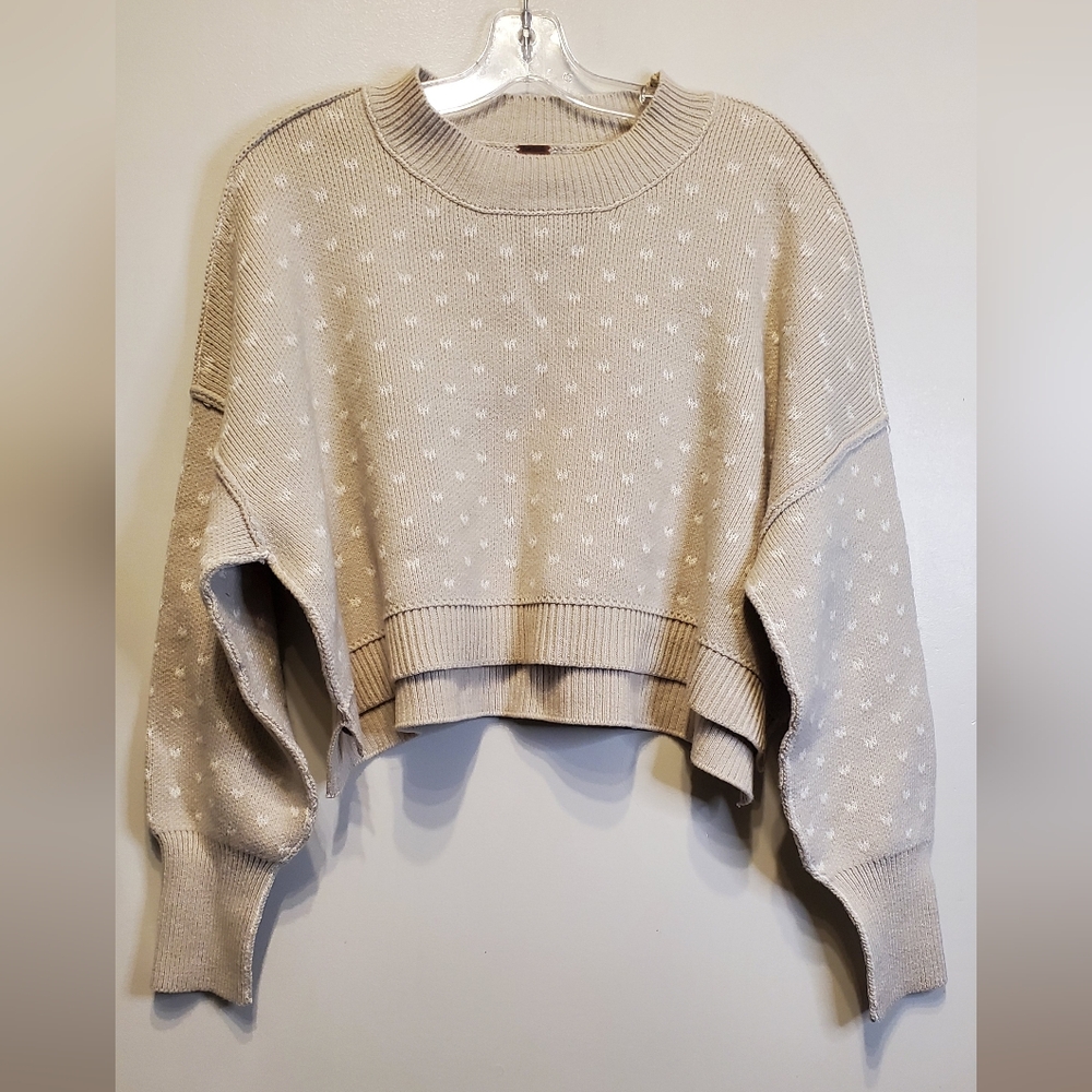 9. NWOT - Free People Easy Street Cropped Pullover Sweater - Picture 4 of 11
